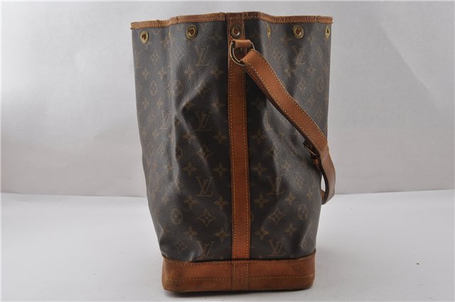 Authentic Louis Vuitton Monogram Noe Shoulder Drawstring Bag M42224 LV K4680