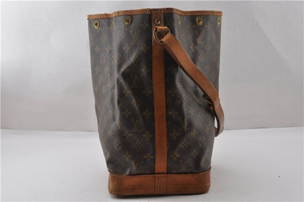 Authentic Louis Vuitton Monogram Noe Shoulder Drawstring Bag M42224 LV K4680
