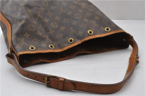 Authentic Louis Vuitton Monogram Noe Shoulder Drawstring Bag M42224 LV K4680