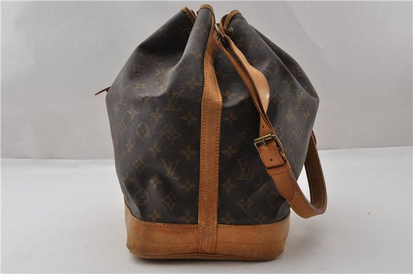 Authentic Louis Vuitton Monogram Noe Shoulder Drawstring Bag M42224 LV K4681