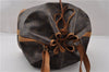 Authentic Louis Vuitton Monogram Noe Shoulder Drawstring Bag M42224 LV K4681