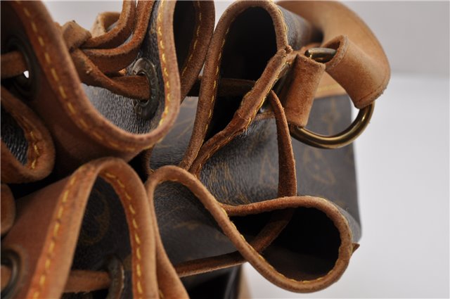 Authentic Louis Vuitton Monogram Noe Shoulder Drawstring Bag M42224 LV K4681