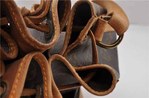 Authentic Louis Vuitton Monogram Noe Shoulder Drawstring Bag M42224 LV K4681