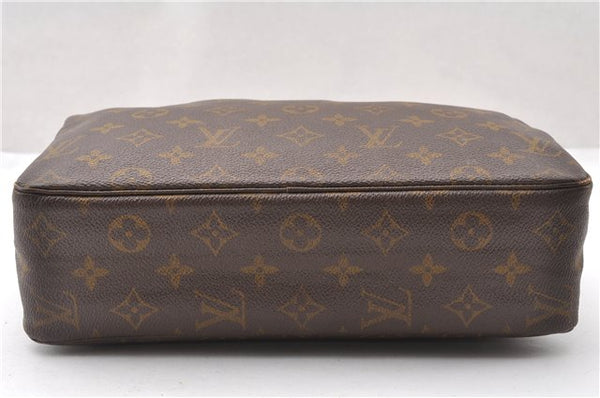 Auth Louis Vuitton Monogram Trousse Toilette 28 Clutch Hand Bag Old Model K4684