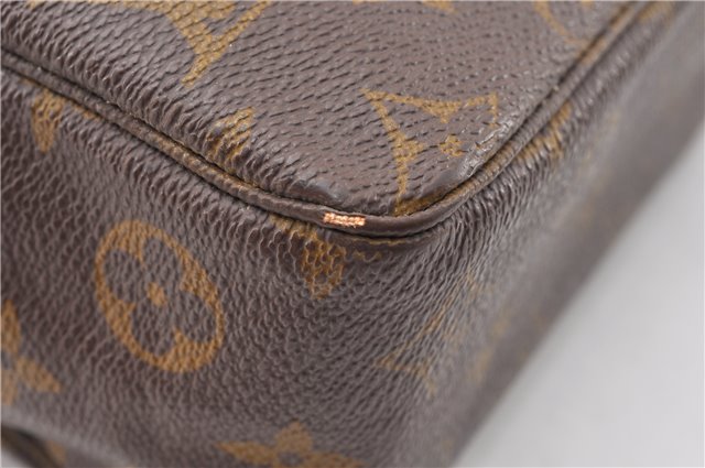 Auth Louis Vuitton Monogram Trousse Toilette 28 Clutch Hand Bag Old Model K4684