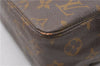 Auth Louis Vuitton Monogram Trousse Toilette 28 Clutch Hand Bag Old Model K4684
