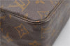 Auth Louis Vuitton Monogram Trousse Toilette 28 Clutch Hand Bag Old Model K4684