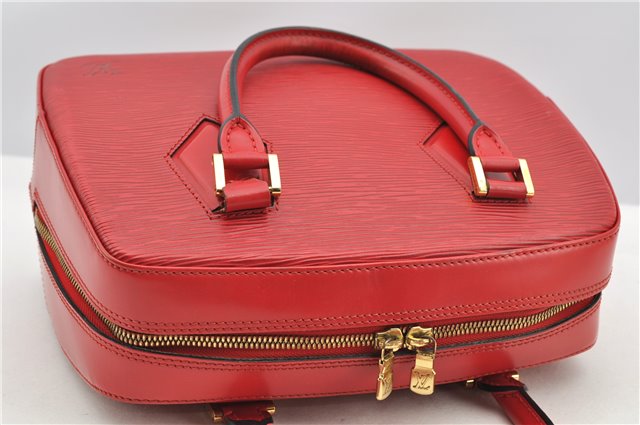 Authentic Louis Vuitton Epi Pont Neuf Hand Bag Purse Red M52057 LV K4693