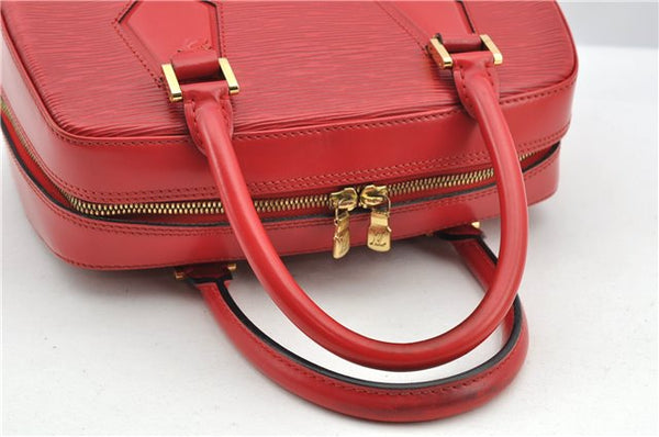Authentic Louis Vuitton Epi Pont Neuf Hand Bag Purse Red M52057 LV K4693