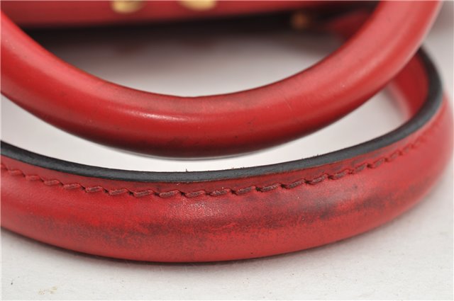 Authentic Louis Vuitton Epi Pont Neuf Hand Bag Purse Red M52057 LV K4693