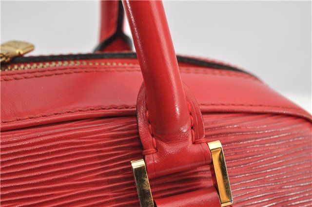 Authentic Louis Vuitton Epi Pont Neuf Hand Bag Purse Red M52057 LV K4693