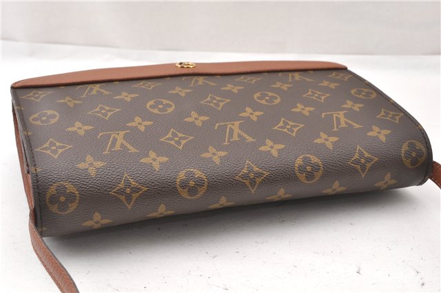 Authentic Louis Vuitton Monogram Bordeaux M51797 2Way Shoulder Clutch Bag K4694