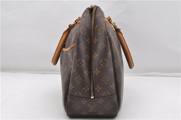 Authentic Louis Vuitton Monogram Deauville Hand Bag M47270 LV Junk K4697