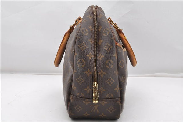 Authentic Louis Vuitton Monogram Deauville Hand Bag M47270 LV Junk K4697