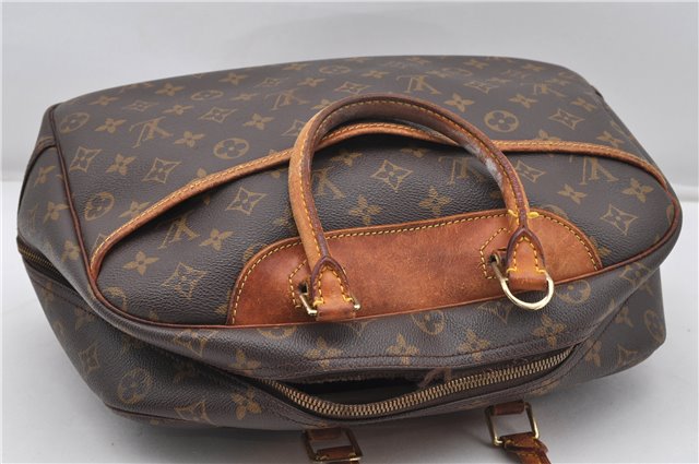 Authentic Louis Vuitton Monogram Deauville Hand Bag M47270 LV Junk K4697