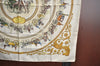 Authentic HERMES Carre 90 Scarf "LA PROMENADE DE LONGCHAMPS" Silk White K4711