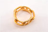 Authentic HERMES Scarf Ring Chaine d'Ancre Chain Design Gold Tone K4712