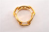 Authentic HERMES Scarf Ring Chaine d'Ancre Chain Design Gold Tone K4712