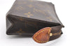 Authentic Louis Vuitton Monogram Poche Toilette 15 M47546 Cosmetics Pouch K4740