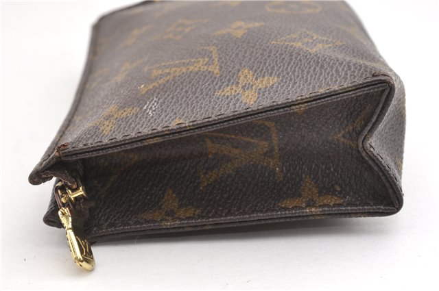 Authentic Louis Vuitton Monogram Poche Toilette 15 M47546 Cosmetics Pouch K4740