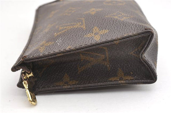 Authentic Louis Vuitton Monogram Poche Toilette 15 M47546 Cosmetics Pouch K4740