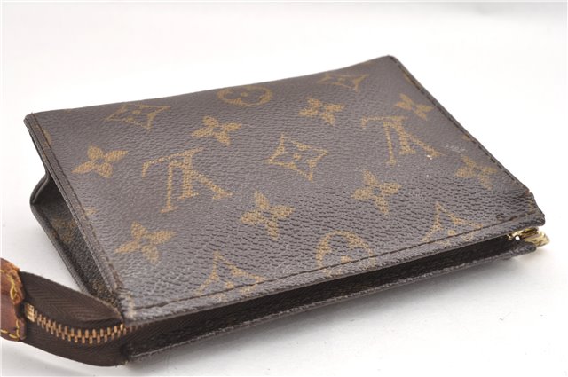 Authentic Louis Vuitton Monogram Poche Toilette 15 M47546 Cosmetics Pouch K4740