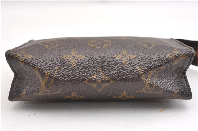 Authentic Louis Vuitton Monogram Poche Toilette 15 M47546 Cosmetics Pouch K4740
