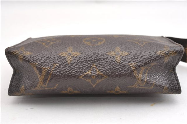 Authentic Louis Vuitton Monogram Poche Toilette 15 M47546 Cosmetics Pouch K4740