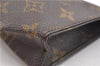 Authentic Louis Vuitton Monogram Poche Toilette 15 M47546 Cosmetics Pouch K4740