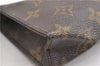 Authentic Louis Vuitton Monogram Poche Toilette 15 M47546 Cosmetics Pouch K4740