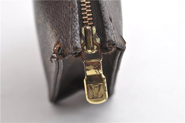 Authentic Louis Vuitton Monogram Poche Toilette 15 M47546 Cosmetics Pouch K4740