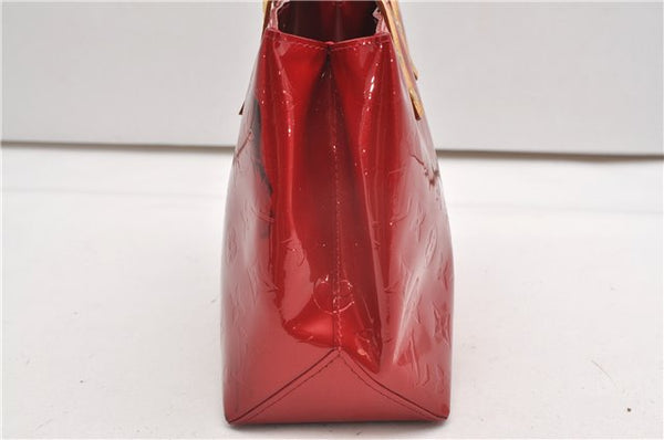 Authentic Louis Vuitton Vernis Reade PM Hand Bag Red M91088 LV K4741