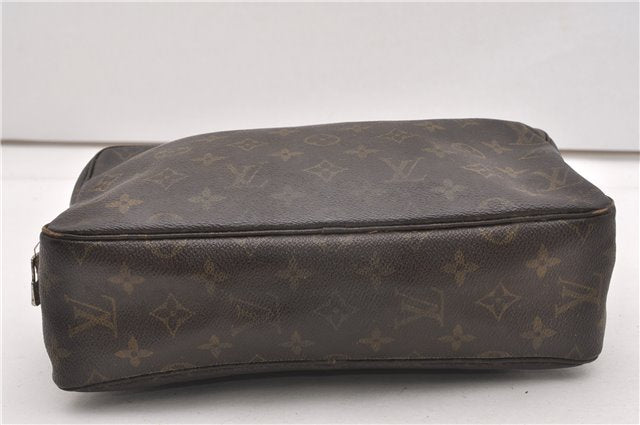 Auth Louis Vuitton Monogram Trousse Toilette 28 Clutch Hand Bag M47522 LV K4744