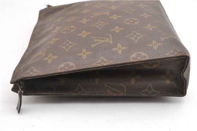 Auth Louis Vuitton Monogram Poche Toilette 26 Cosmetics Pouch Old Model LV K4755
