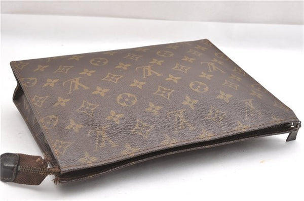 Auth Louis Vuitton Monogram Poche Toilette 26 Cosmetics Pouch Old Model LV K4755