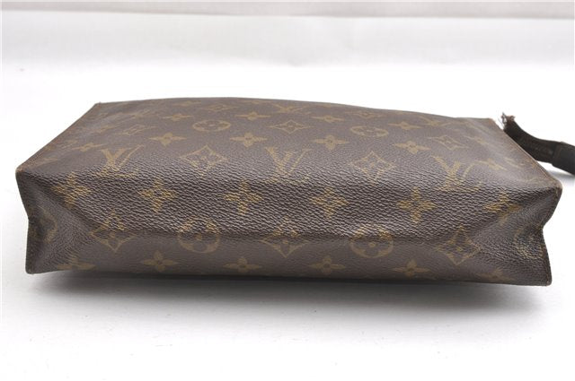 Auth Louis Vuitton Monogram Poche Toilette 26 Cosmetics Pouch Old Model LV K4755