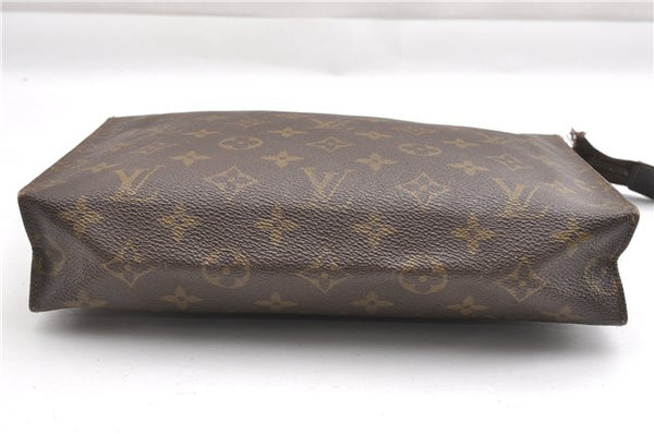 Auth Louis Vuitton Monogram Poche Toilette 26 Cosmetics Pouch Old Model LV K4755
