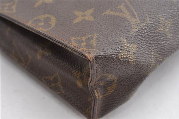 Auth Louis Vuitton Monogram Poche Toilette 26 Cosmetics Pouch Old Model LV K4755