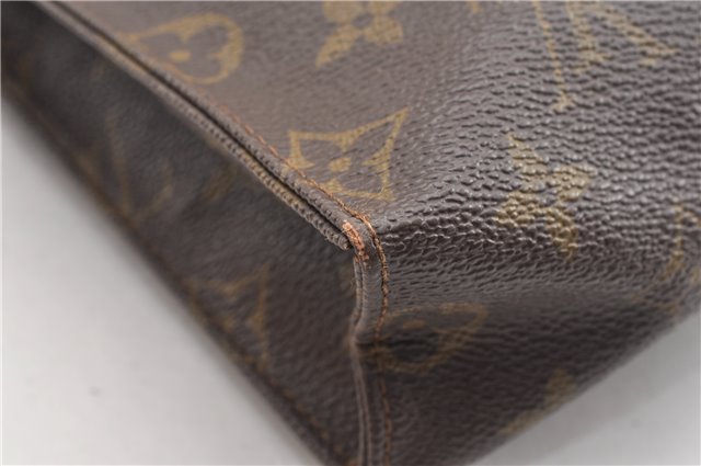 Auth Louis Vuitton Monogram Poche Toilette 26 Cosmetics Pouch Old Model LV K4755