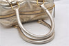 Authentic BURBERRY Vintage Leather Shoulder Hand Tote Bag Purse Gold K4773