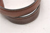 Authentic CELINE Macadam Shoulder Tote Bag PVC Leather Red Brown K4774