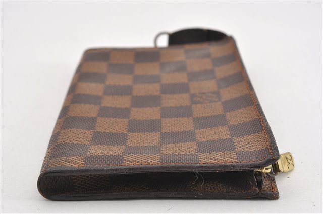 Authentic Louis Vuitton Damier Marais Bucket Pouch Purse Clutch LV K4777