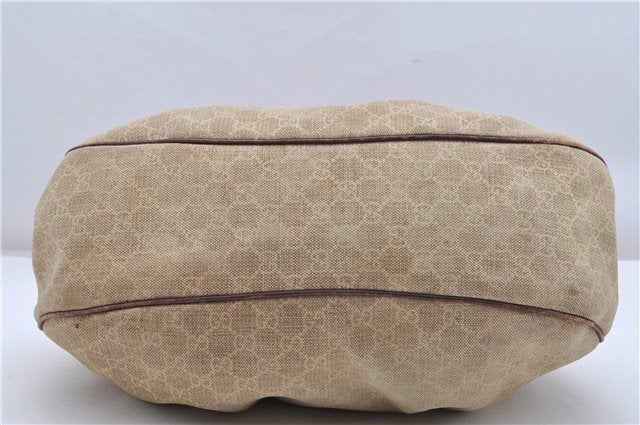 Authentic GUCCI Sukey Shoulder Bag GG Canvas Leather 232955 Beige K4778