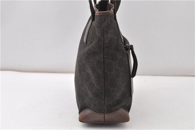Authentic GUCCI Shoulder Hand Bag Purse GG Canvas Leather 28893 Brown K4779