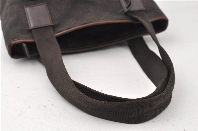 Authentic GUCCI Shoulder Hand Bag Purse GG Canvas Leather 28893 Brown K4779