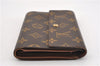 Authentic Louis Vuitton Monogram Porte Tresor Etui Papier Wallet M61202 LV K4782