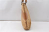 Authentic GUCCI Shoulder Hand Tote Bag GG Canvas Leather 113016 Beige K4784