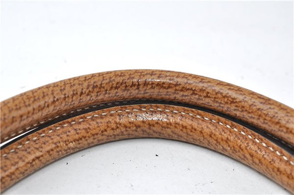 Authentic GUCCI Shoulder Hand Tote Bag GG Canvas Leather 113016 Beige K4784