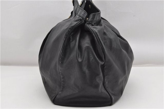 Authentic GUCCI Sukey Vintage Shoulder Tote Bag Leather 211943 Black K4787