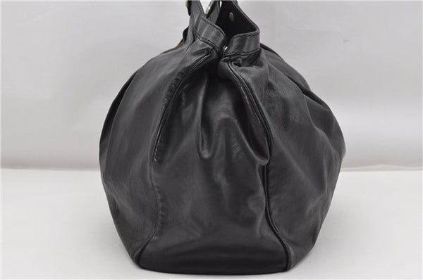 Authentic GUCCI Sukey Vintage Shoulder Tote Bag Leather 211943 Black K4787